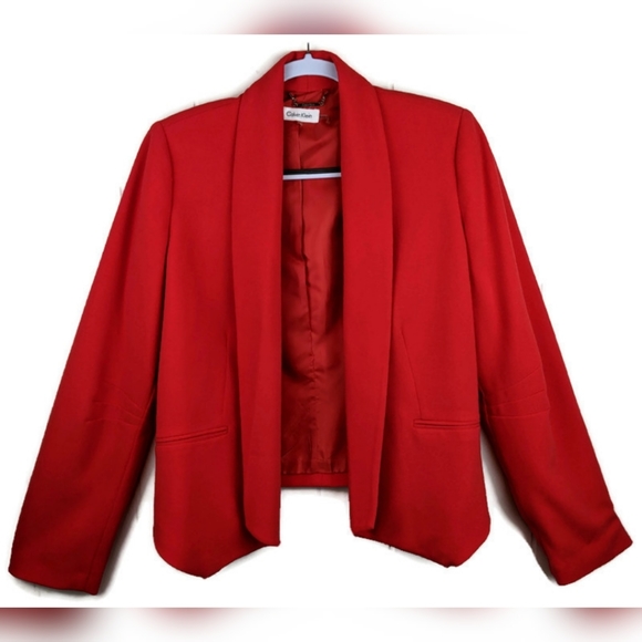 calvin klein red blazer